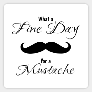 What a fine day for a mustache Magnet